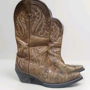 Ariat Heritage Women's Boots Size 8B Western X-Toe Brown Leather 10005908
